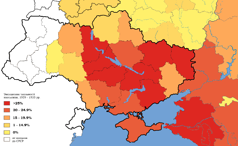 Population Decline in Ukraine from 1929-1933, Sergento