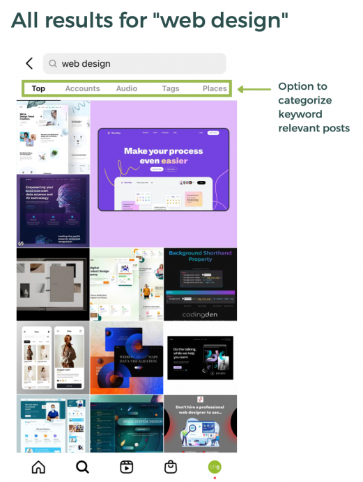Search Web Design Results On Instagram 