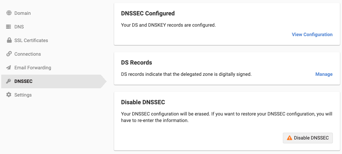 DNSSEC configured