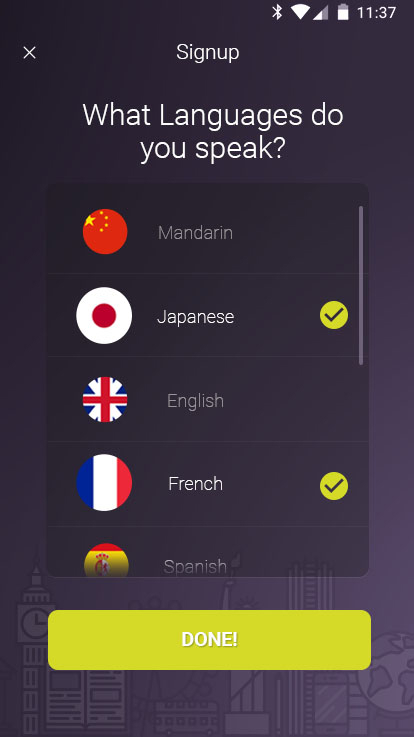 SpeakEZ App Screens