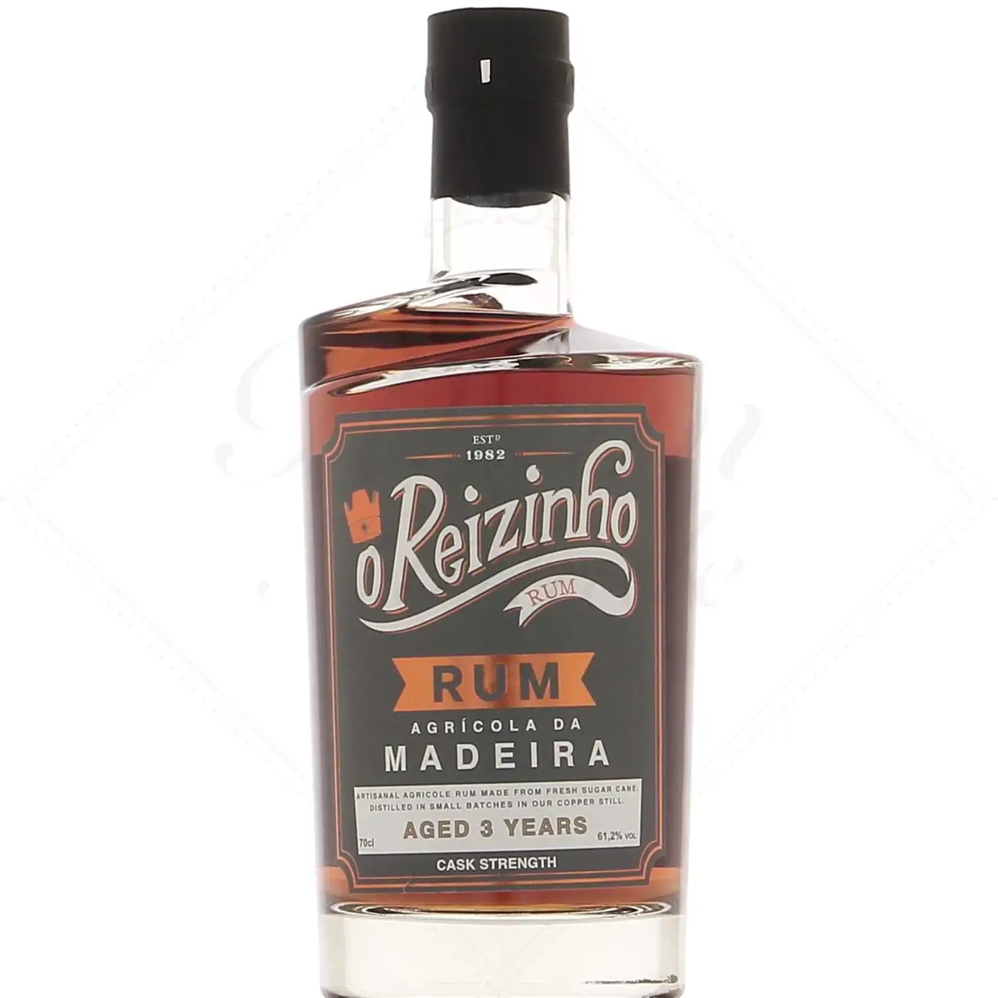 Image of the front of the bottle of the rum Aged 3 Years
