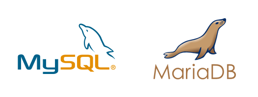 MySQL und MariaDB Logos