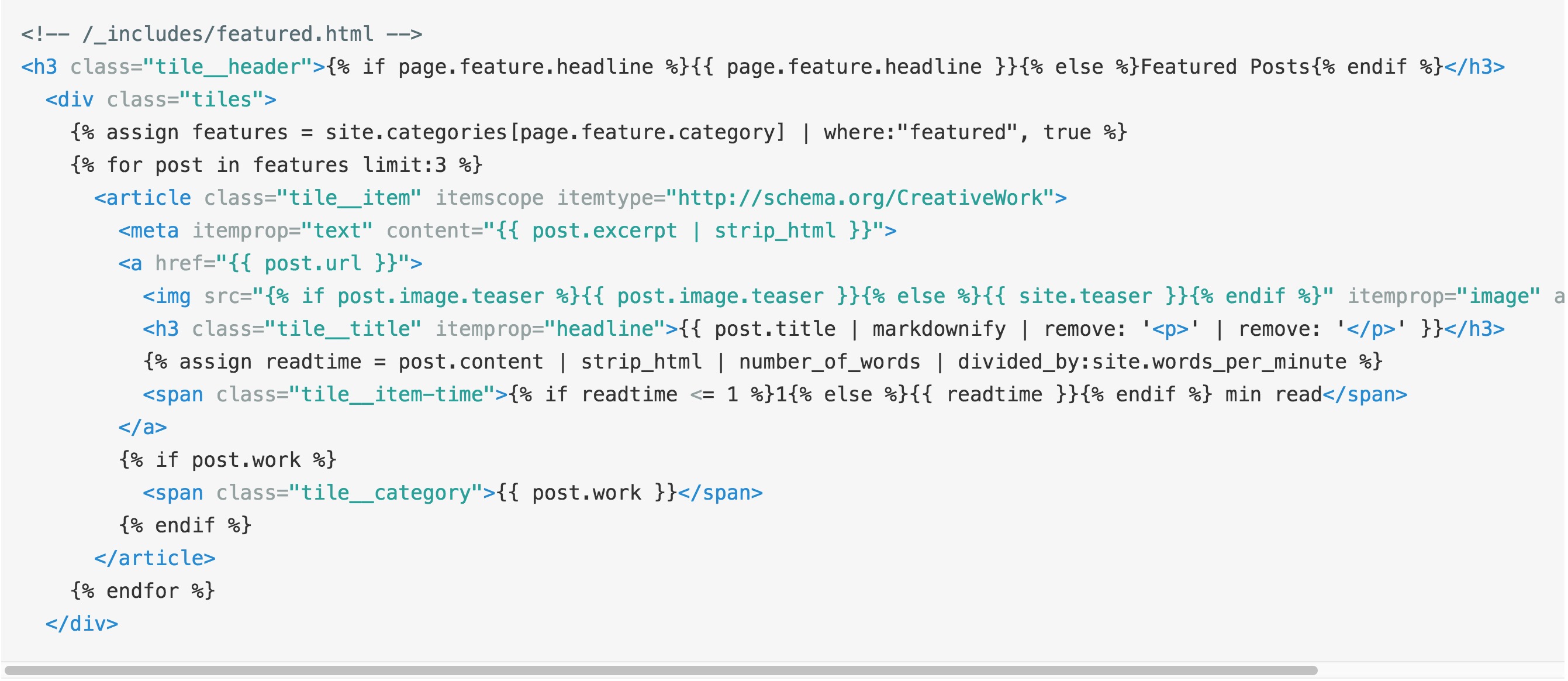 Ejemplo de template con Jekyll