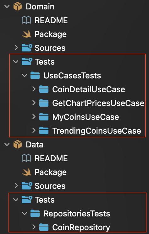 UseCase and Repository tests