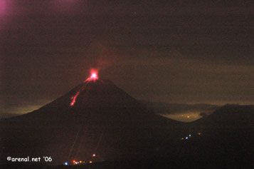 Arenal Volcano Eruption - Febuary, 2006