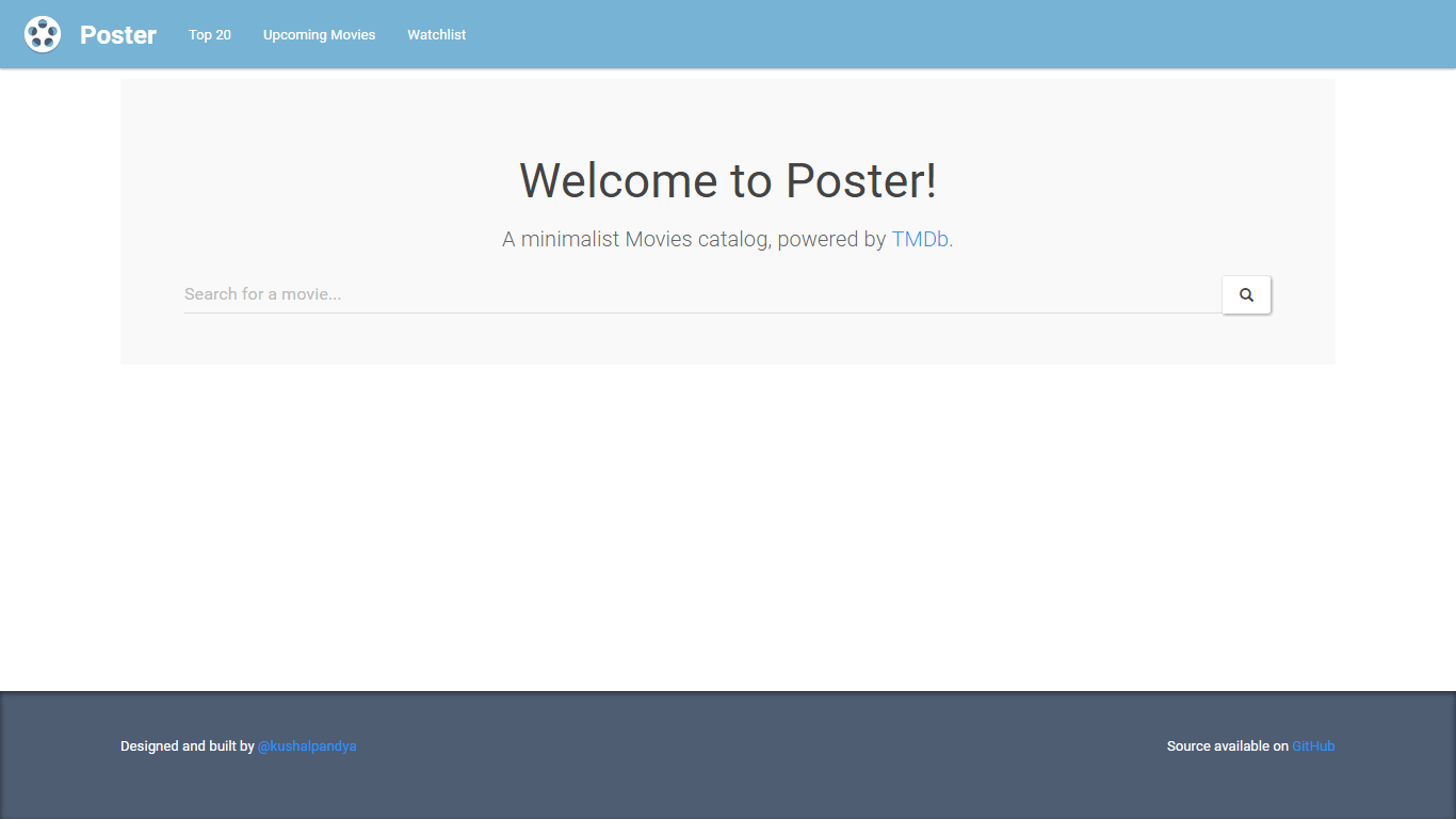 Poster Homepage
