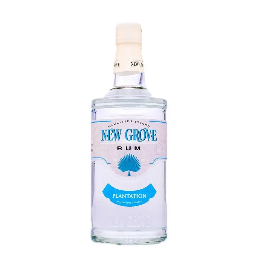 Image of the front of the bottle of the rum New Grove Plantation
