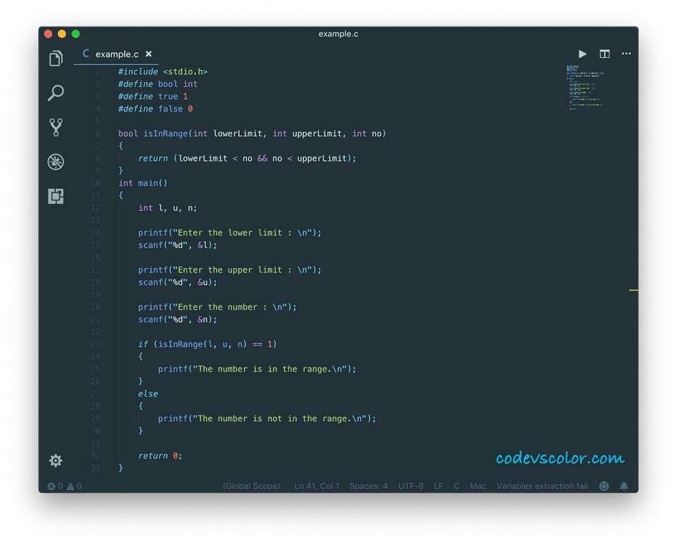 c-program-to-check-if-a-number-is-in-a-range-with-one-line-codevscolor