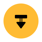 This is a chapter icon of a arrow pointing down, with a thin rectangle resting above it
