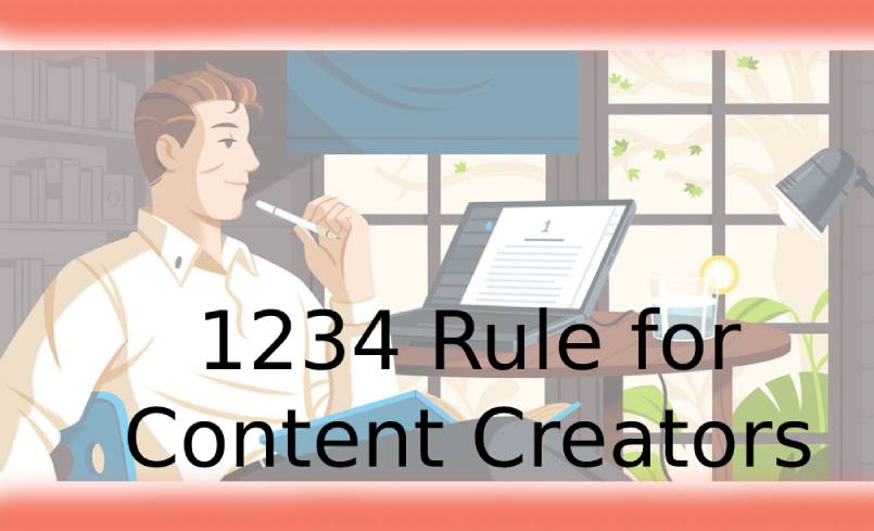 Creating content vs promoting it - 1234 rule