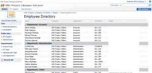 Employee Directory Screenshot