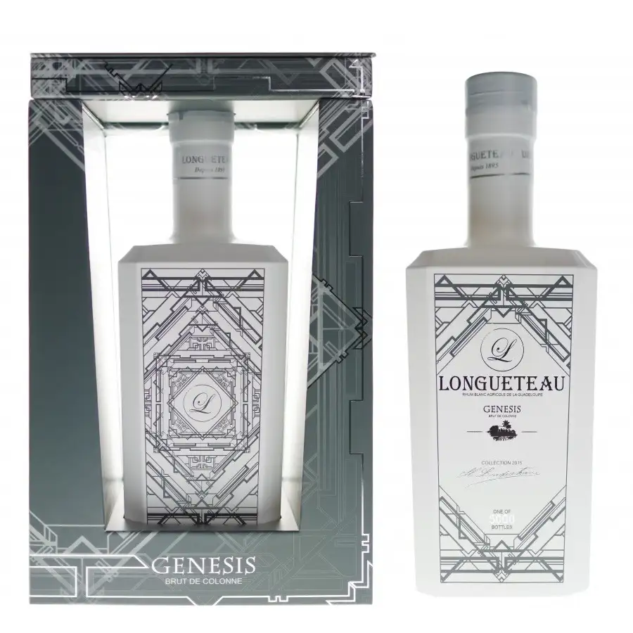 Image of the front of the bottle of the rum GENESIS Collection