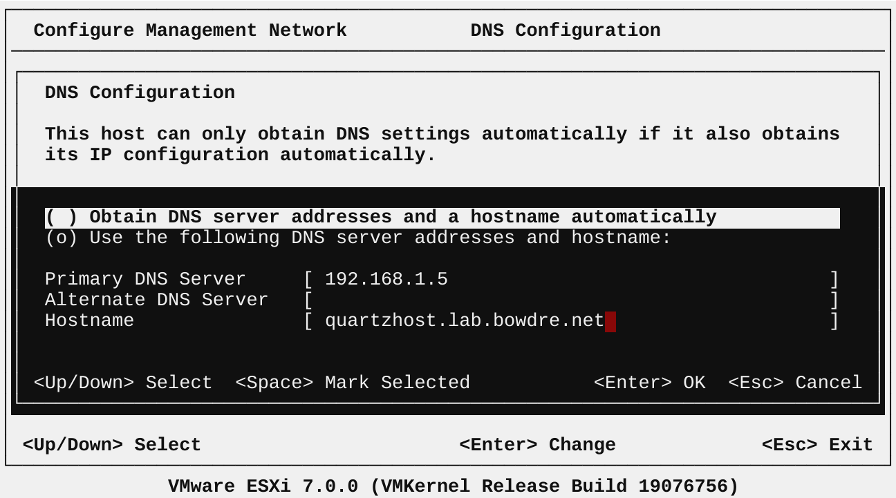 Configuring DNS settings