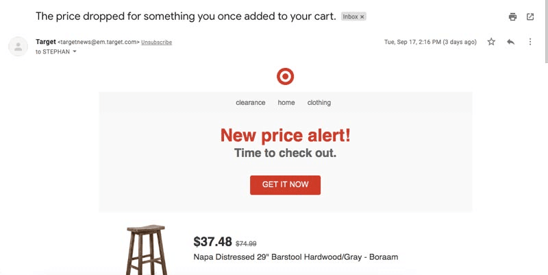 Target email