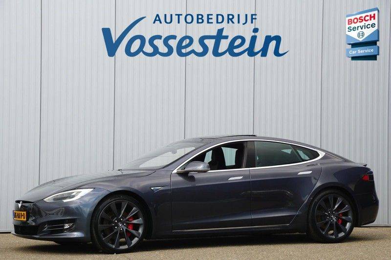 Tesla Model S P90D Performance Ludicrous 576pk / Autopilot / Pano / 21inch / Carbon / 162.500,- Nieuw / Free Supercharging! afbeelding 1