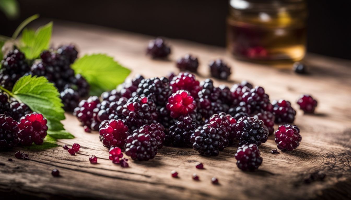 A picture showing elderberries fresh off the vine