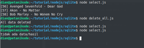 sqlite nodejs example