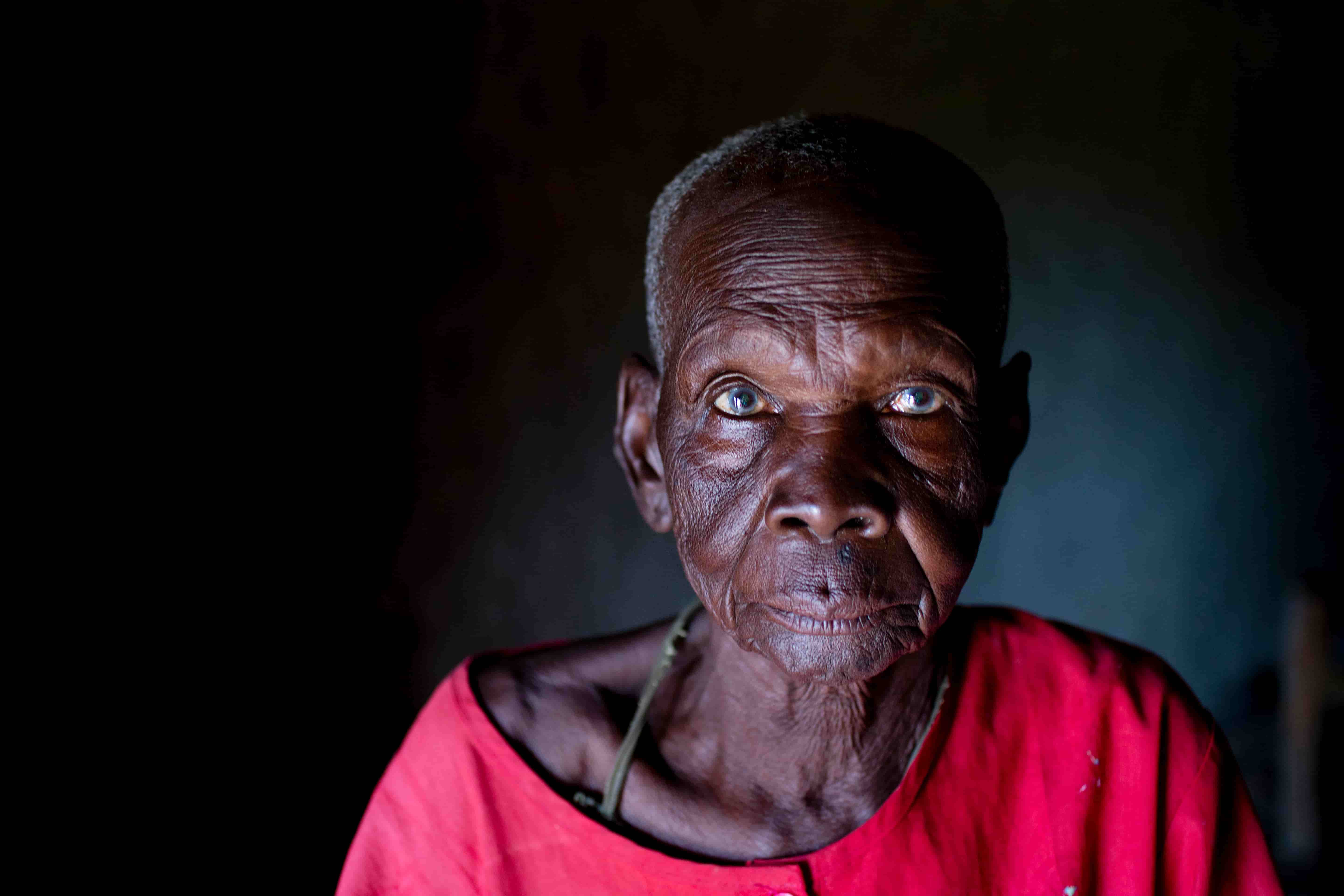 Elderly South Sudanese woman