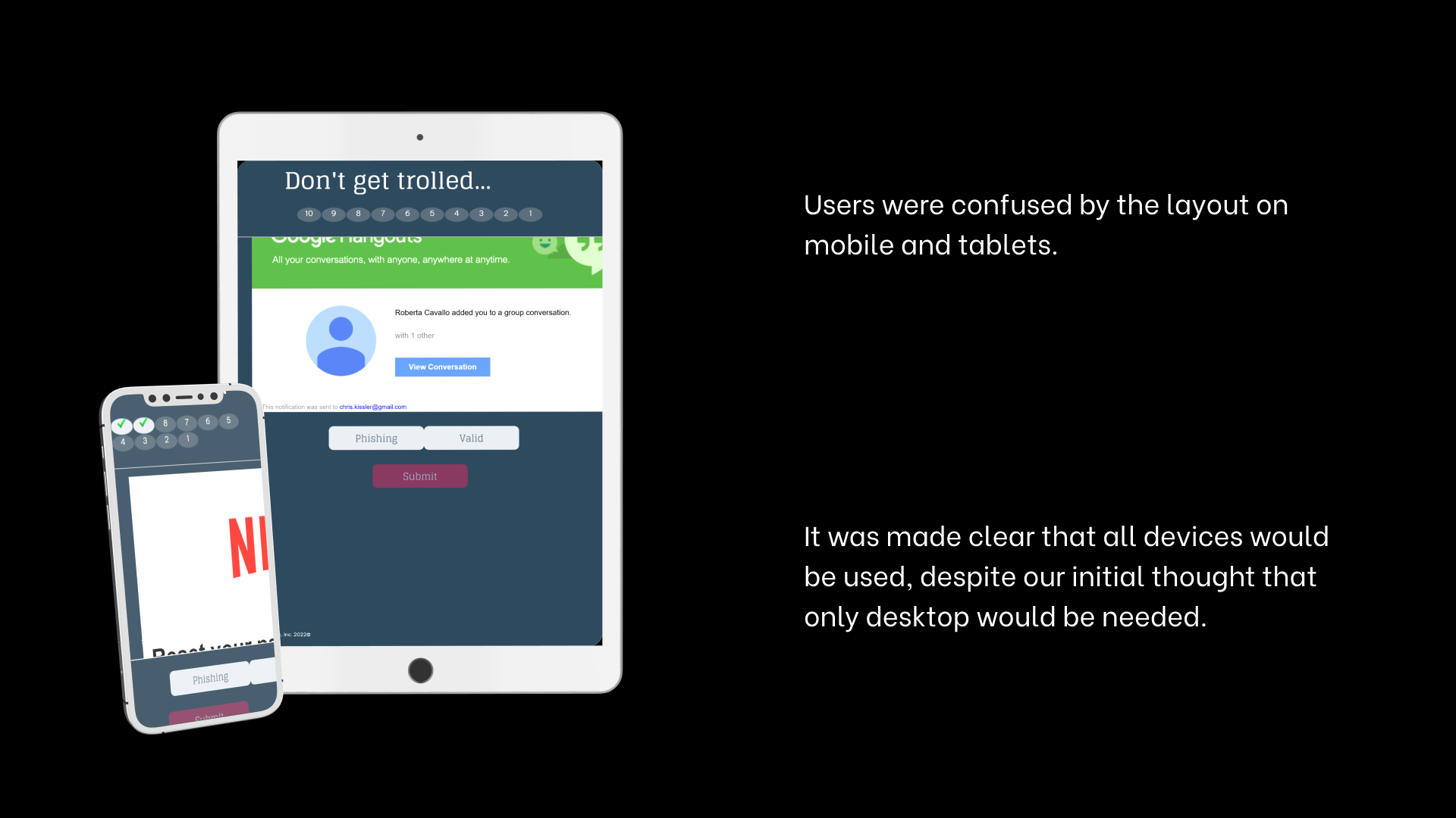 usability findings examples