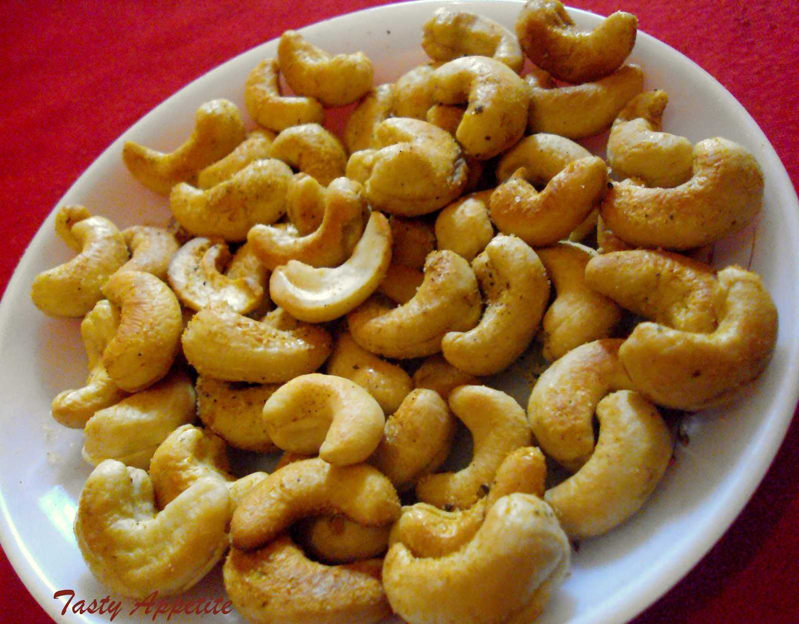 Spicy Cashewnuts Roasted Spiced Cashew Nuts Tasty Appetite