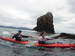 Kayaking near Cathedral Cove