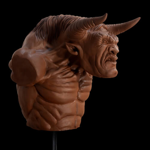 Minotaur Bust Sculpture