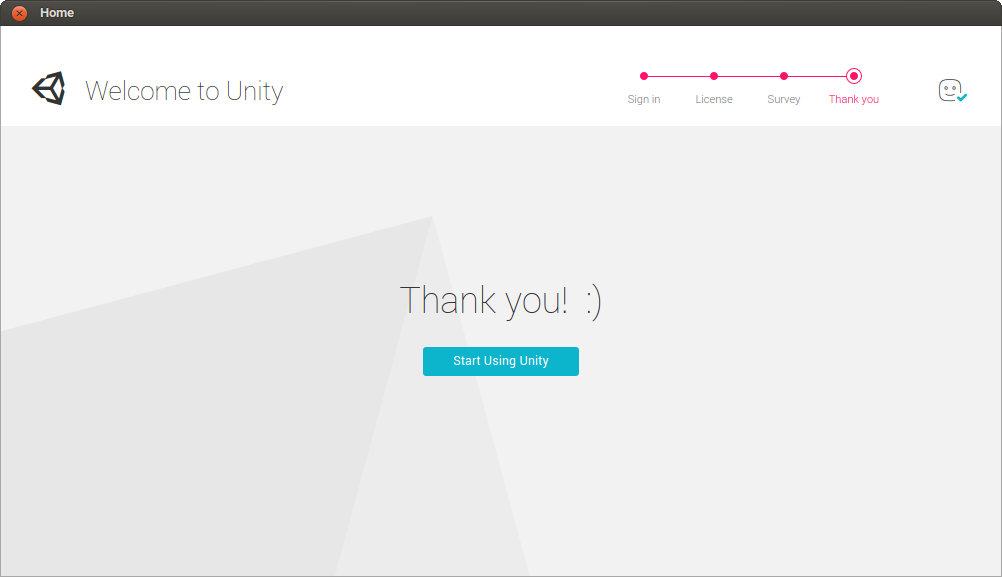 Thank You dari Unity