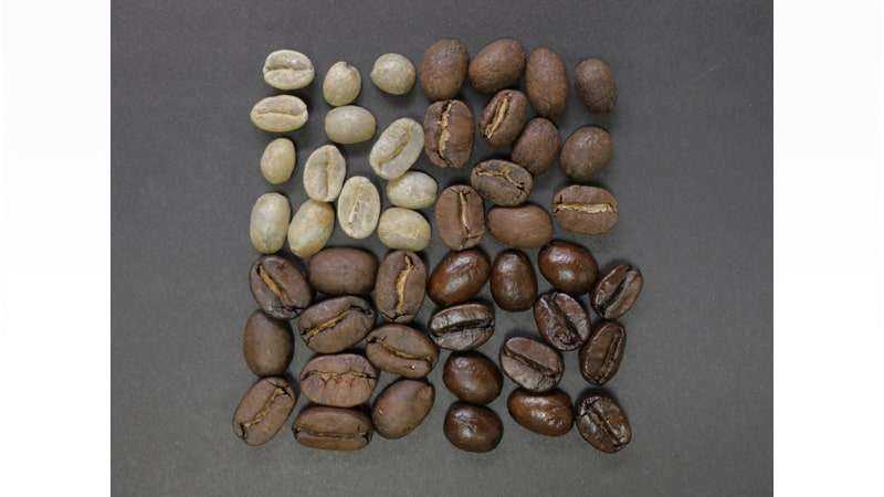 Stages of Coffee Beans being Roasted Stages of Coffee Beans being Roasted
