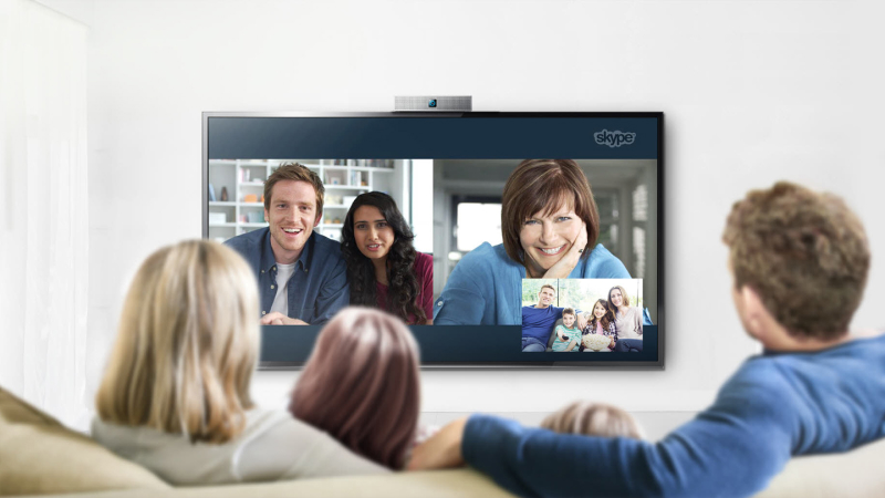 Preview of Samsung SMART TV, designed by Mark McLaughlin for Skype.