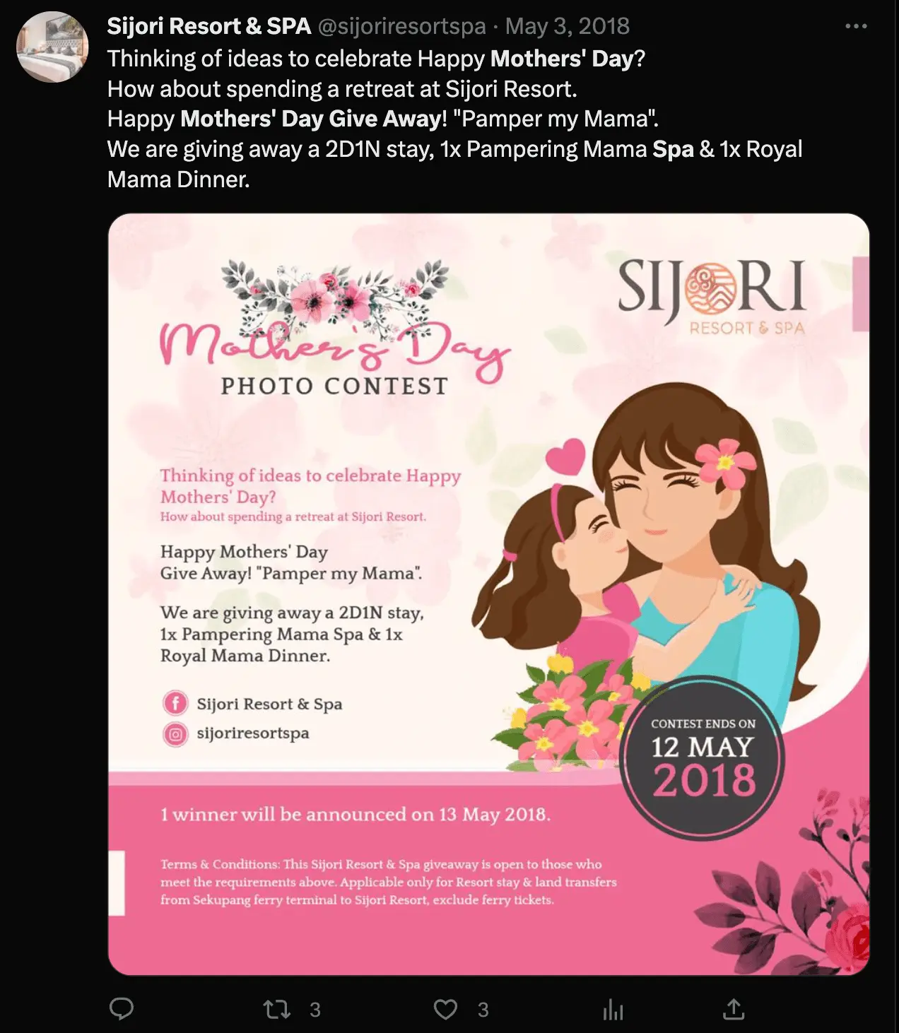 Mothers Day spa day contest