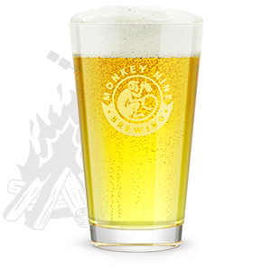 Beachfire Blonde Rendering of Monkey 9 Beachfire Blonde Beer