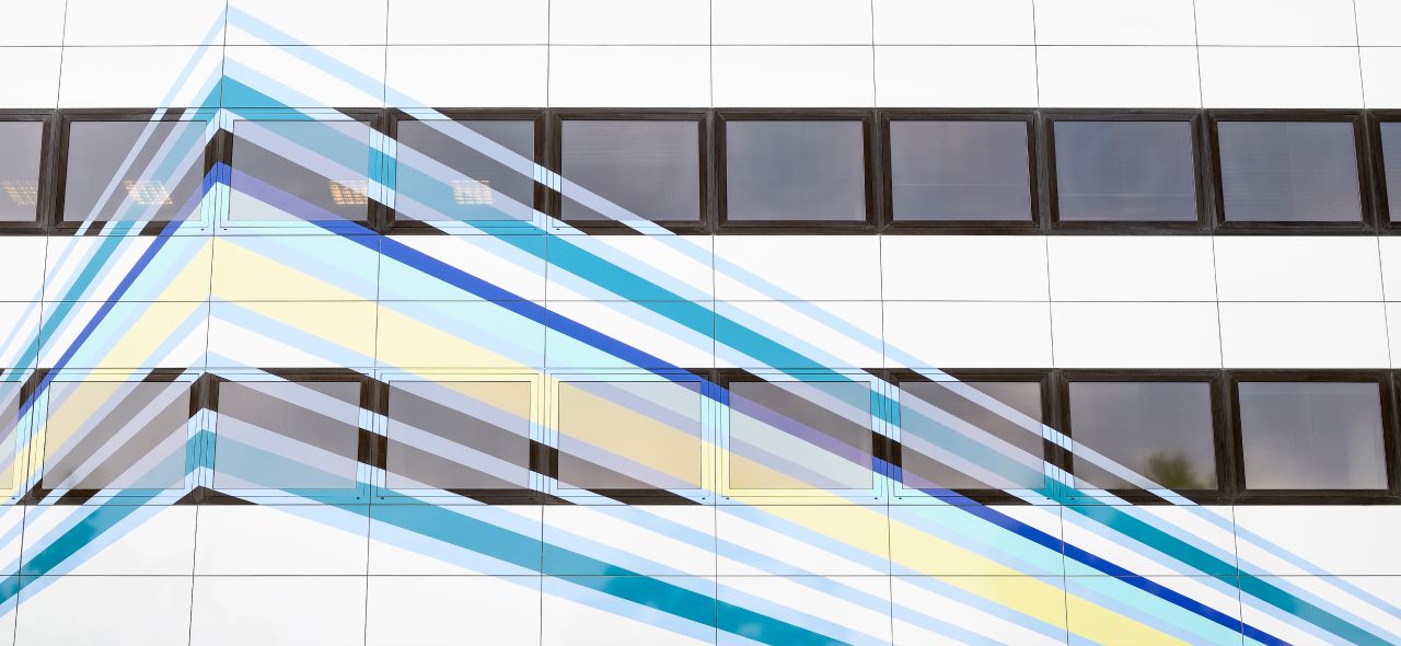 Facciata dell'edificio wave building