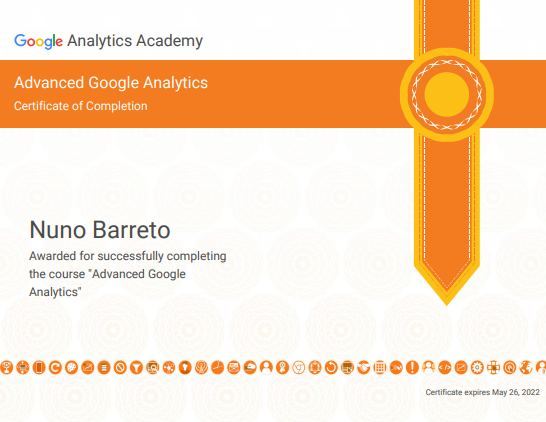 Certificado Advanced Google Analytics