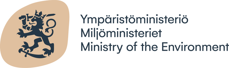 The logo of partner Ympäristöministeriö