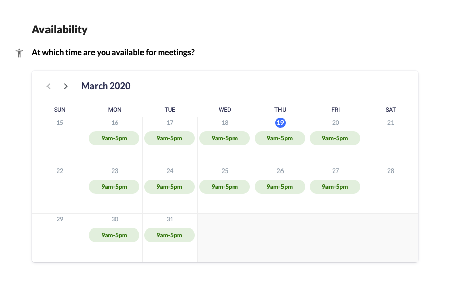 How to set availability in AppointmentThing