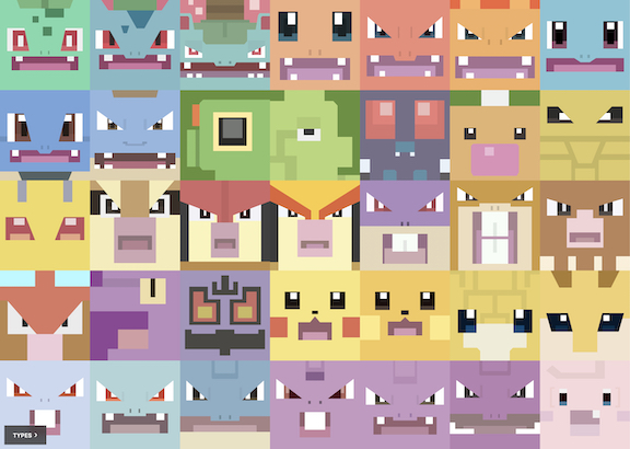 I challenged myself back in 2018 to make every single Pokémon Quest icon with CSS only on @codepen. I finally finished in 2022! Each icon is fully responsive and there's even a CSS-only navigation to sort by type.