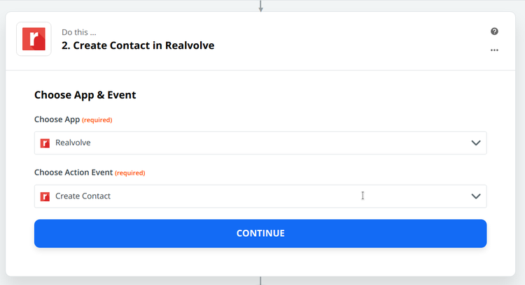 Connect Zapier with Realvolve