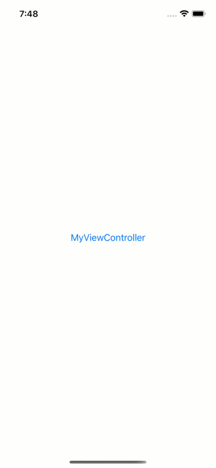 Use MyView as a sheet's content.