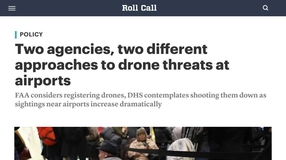 Two agencies, two different approaches to drone threats at airports