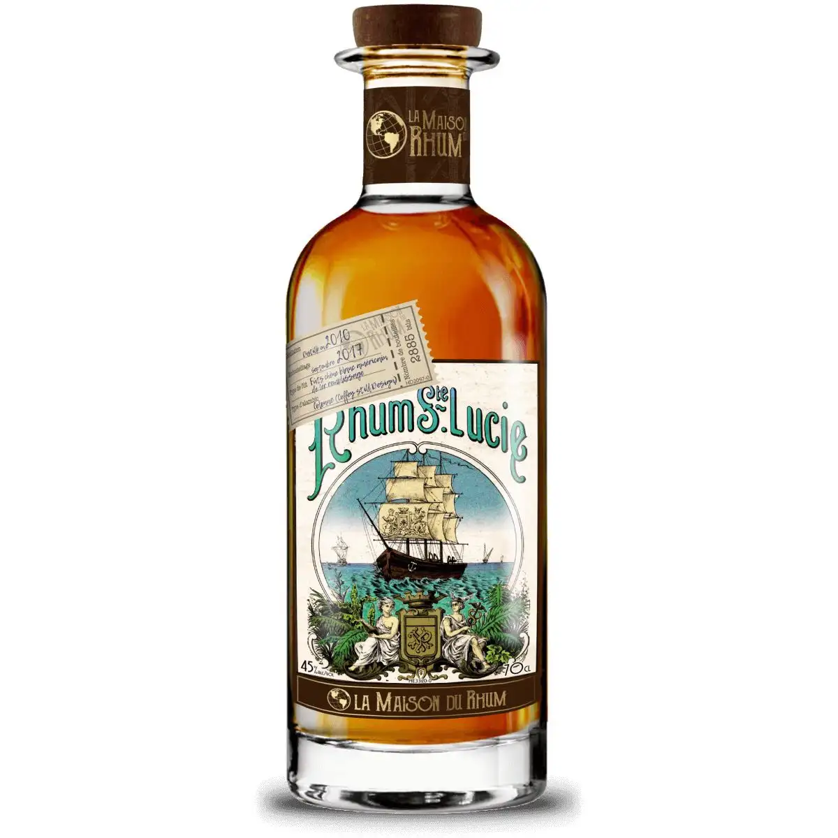 Image of the front of the bottle of the rum La Maison du Rhum