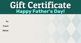Gift Certificate Father's Day 05