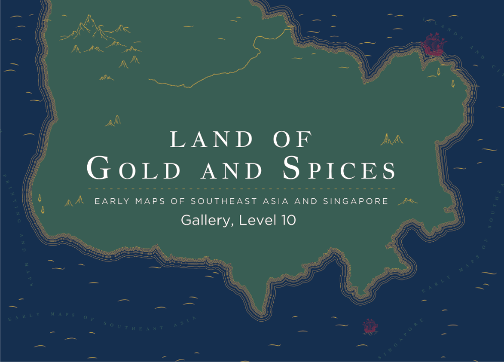 An illustrated map with the title Land of Gold and Spices