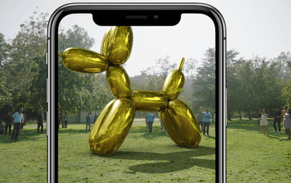 What AR designers would like you to see (photo credit: Snapchat)