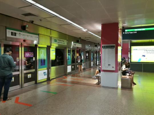 East west Green Line Singapore EW15 Tanjong Pagar MRT Station