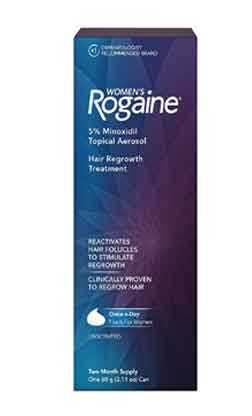 Women's Rogaine for hair growth