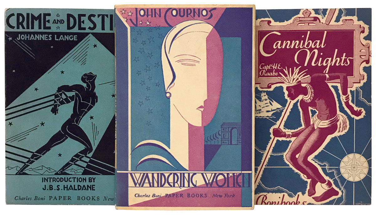 several illustrated book covers from boni books