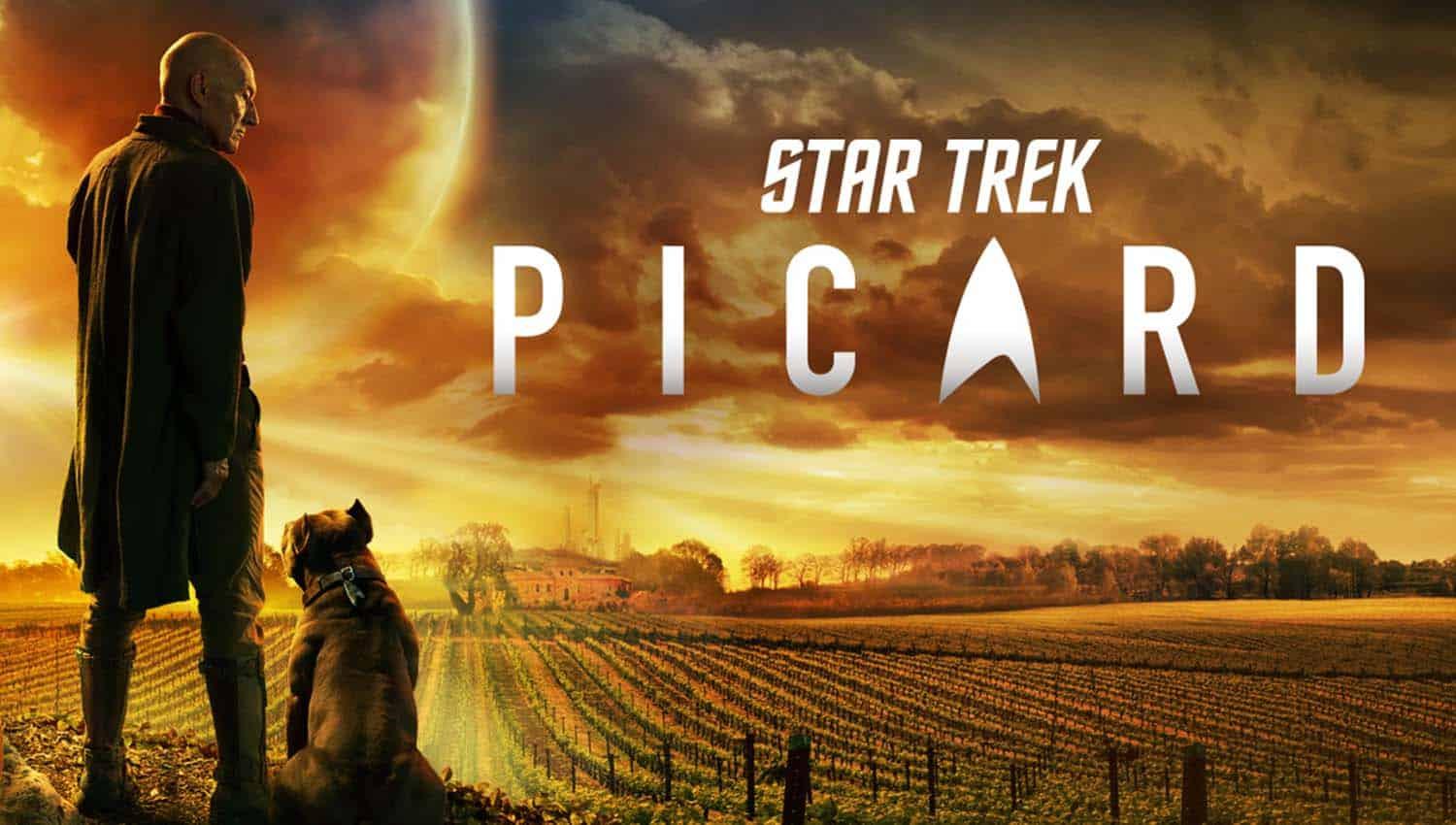 Patrick Stewart como Jean-Luc Picard na sérei Jornada nas Estrelas: Picard (Star Trek: Picard)
