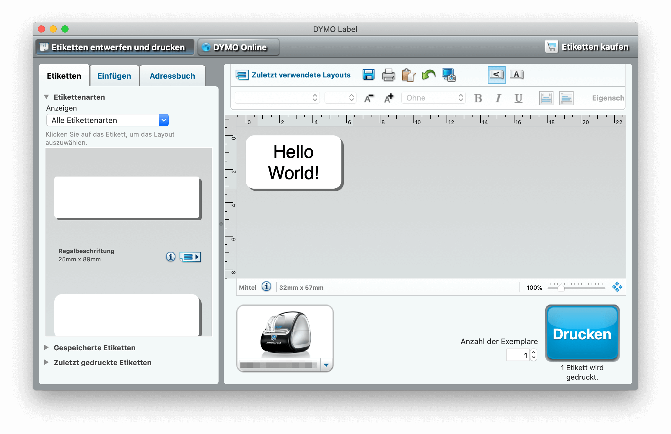 dymo printer software for mac