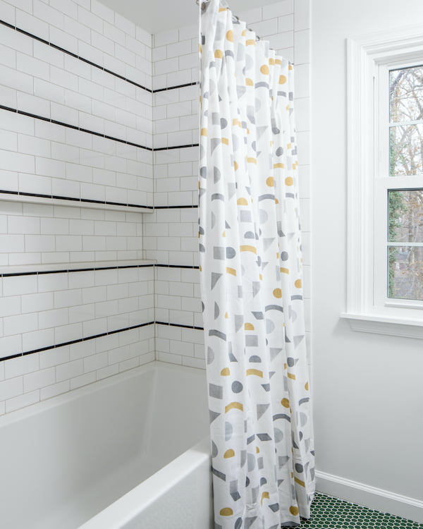 kid's bathroom shower after