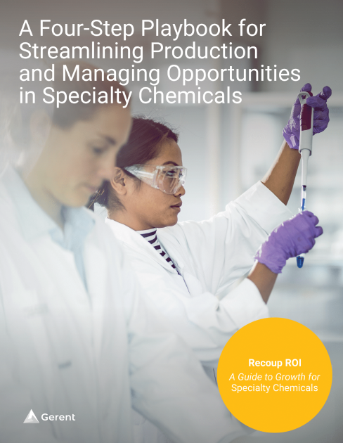 A Four-Step Playbook for Streamlining Production and Managing
Opportunities in Specialty Chemicals
Cover